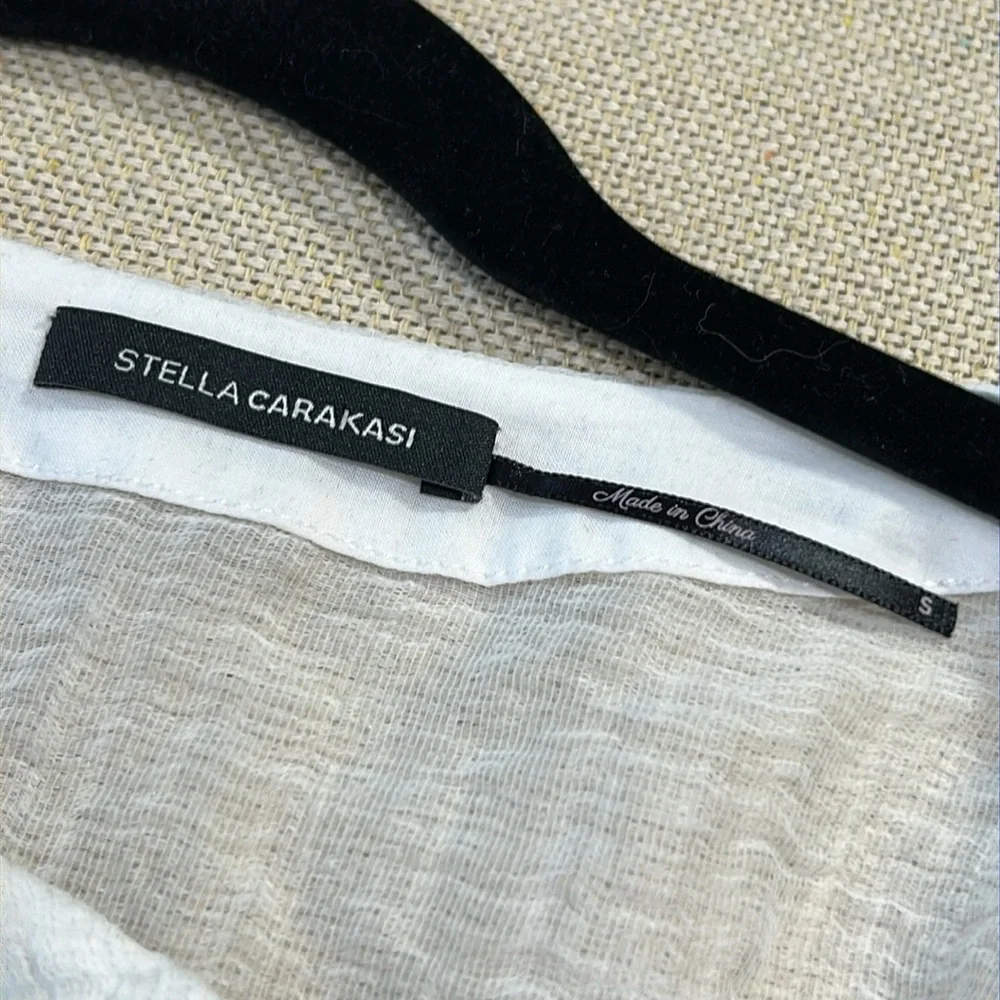 Stella Carakasi Sheer Cotton Open Jacket S - Picture 6 of 7
